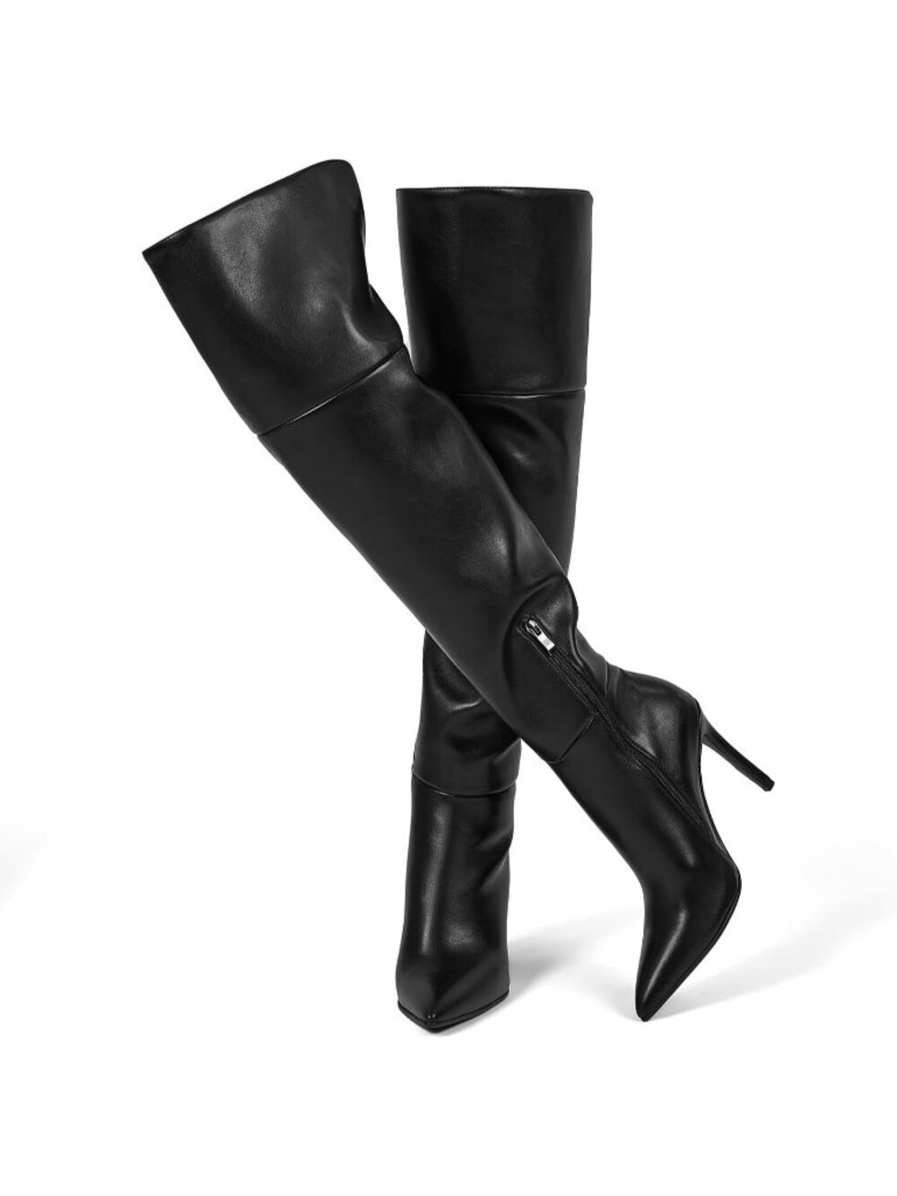 Women's Black High Heel Over the Knee Boots Comfortable Fashion Stiletto Heels